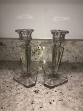 Set crystal candlesticks for sale  Cherry Hill