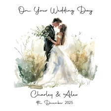 Personalised wedding day for sale  UK