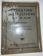 Three allen syncrograph for sale  Salinas