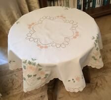 Peach embroidered round for sale  BUDLEIGH SALTERTON