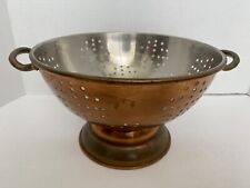Copper strainer colander for sale  San Antonio