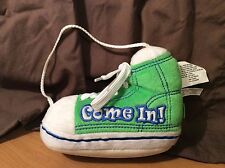 Door Open Sign Shoe Sneaker "Come In!" or "Out Running Around" Hanging Decor comprar usado  Enviando para Brazil