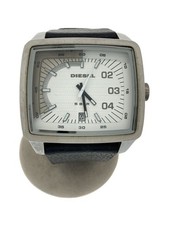 DIESEL DZ-1333 Quartzo Couro Analógico Preto Branco Rosto Grande Excelente JAPÃO, usado comprar usado  Enviando para Brazil