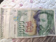 Banconota 1000 pesetas usato  Brescia