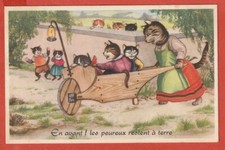 Old postcard humanized d'occasion  Expédié en Belgium