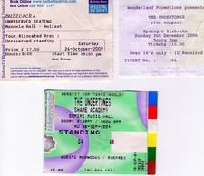 Undertones buzzcocks ticket for sale  NEWTOWNARDS