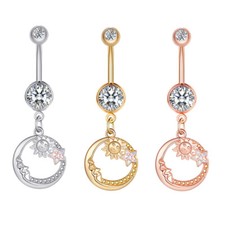 Bauchnabelpiercing kreis sonne gebraucht kaufen  Wuppertal