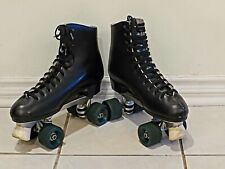 Patines derby Dominion vintage para hombre 8 damas 10 ruedas cuádruples de cuero negro segunda mano  Embacar hacia Argentina