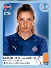 Naklejka damska EM 2022 357 - Karolina Lea Vilhjalmsdottir - Islandia, używany na sprzedaż  Wysyłka do Poland