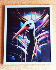Modernes wandbild storch gebraucht kaufen  Spiegelau