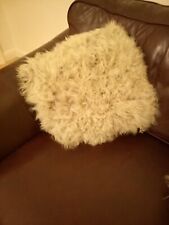 Mongolian sheepskin cushion for sale  WAKEFIELD