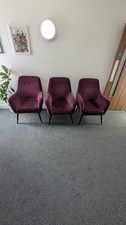 Pink velvet chair for sale  NORTHAMPTON