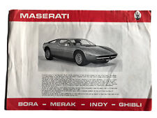 Maserati merak brochure for sale  LINCOLN
