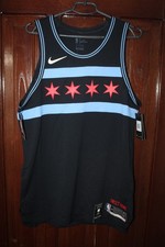 Usado, Camiseta Chicago Bulls autêntica basquete em branco edição City 2018 tamanho G comprar usado  Enviando para Brazil