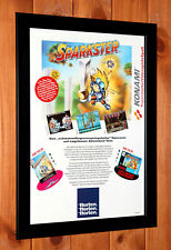 1994 Sparkster SNES Konami Vintage Raro Pequeno Pôster Promocional/Página de Anúncio Arte Emoldurada comprar usado  Enviando para Brazil