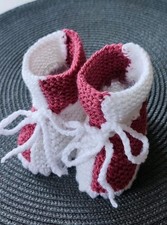 Babyschuhe gestrickt domino gebraucht kaufen  Ottrau