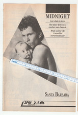 Vintage 1987 SANTA BARBARA Magazine AD ~ Soap Opera ~ A. MARTINEZ/Cruz Castillo comprar usado  Enviando para Brazil