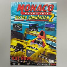 Monaco Grand Prix da Corsa Simulazione 2 PC Video Gioco 1998 Annata Retro Advert, usado comprar usado  Enviando para Brazil