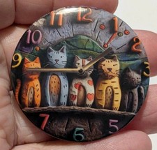 Cat clock pin for sale  PRENTON
