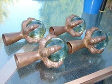 (4) Bola de vidro antiga de ferro fundido e pés de garra bolas de 3" para mesa ou decoração antiga comprar usado (4) Bola de vidro antiga de ferro fundido e pés de garra bolas de 3" para mesa ou decoração antiga comprar usado  Enviando para Brazil