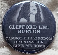 Cliff Burton #4, Metallica, Pin, Botão, 1.5", KNAC, KMET, Metal comprar usado  Enviando para Brazil