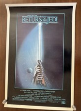 Star Wars Return of the Jedi Original One Sheet Saber Poster 27 x 41 QUASE PERFEITO, usado comprar usado  Enviando para Brazil