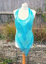 Vintage aqua velour for sale  BROADSTONE