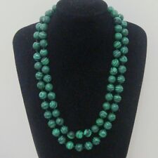 Usado, Colar de contas redondas de pedra preciosa verde malaquita 8mm 10mm 12mm 18-36 polegadas comprar usado  Enviando para Brazil