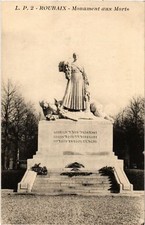 Cpa roubaix monument usato  Spedire a Italy