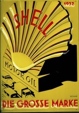 Shell blechschild 1932 gebraucht kaufen  Biebesheim