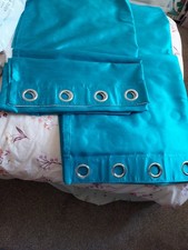 Faux silk curtains for sale  BURNLEY