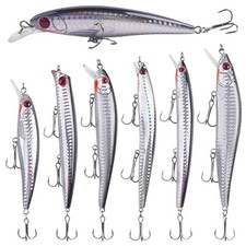 Kit de iscas de pesca em água salgada iscas de pesca de surf iscas de minnow mergulho profundo  comprar usado  Enviando para Brazil