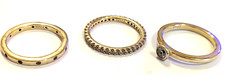 gold diamonique ring for sale  WOODBRIDGE