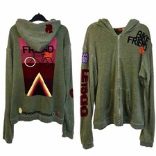 Moletom com capuz unissex Free City - "Bike Friend" Supermät - Leve e macio - Verde - 4/XL - comprar usado  Enviando para Brazil