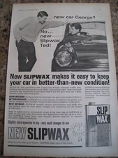SLIPWAX CERA DE CARNAÚBA ESMALTE LÍQUIDO CARRO GEORGE 1964 PÔSTER ANÚNCIO TAMANHO A4 ARQUIVO 5 comprar usado  Enviando para Brazil