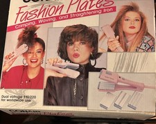 Vintage 1988 Conair Fashion Plates Crimper Wave Straightening Iron comprar usado  Enviando para Brazil