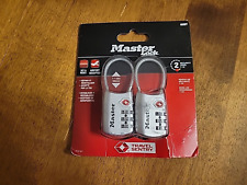 Master Lock Conjunto Genuíno Própria Combinação Cabo Cadeado Aceito TSA Prata 200 comprar usado  Enviando para Brazil
