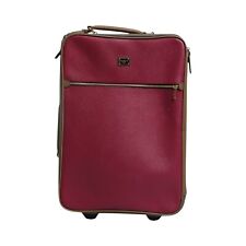 DOLCE & GABBANA Bolso Fucsia Caqui Cuero Trolley Rueda de Viaje Maleta 2850usd segunda mano  Embacar hacia Argentina