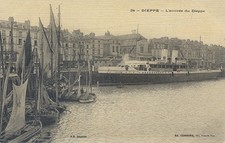 Cpa toilée dieppe d'occasion  Mormant