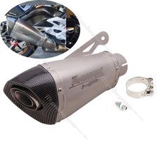 Para BMW S1000RR S1000R pontas de escape motocicleta 60mm tubo silenciador deslizante aço, usado comprar usado  Enviando para Brazil