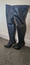 Black faux leather for sale  THORNTON-CLEVELEYS