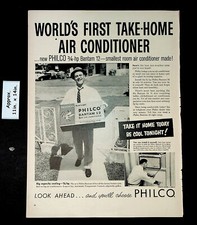 1957 Philco Bantam 12 Worlds1st Take-Home ar condicionado impressão vintage anúncio 41824 comprar usado  Enviando para Brazil