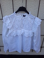 Rüschenbluse stickerei spitze gebraucht kaufen  Hürth