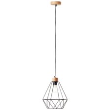 Brilliant 99530/76 Drewno Wahadło Wisząca lampa sufitowa Lampa 25cm Czarna Drewno na sprzedaż  Wysyłka do Poland