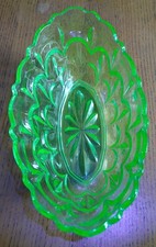 Uranium glass ovaul for sale  BEXHILL-ON-SEA