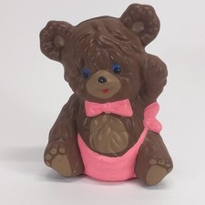 Usado, Cofrinho antigo de cerâmica Robroy bebê urso filhote marrom rosa quarto de bebê comprar usado  Enviando para Brazil