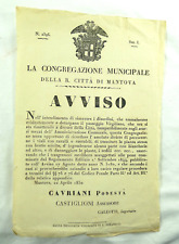 Antico documento manifesto usato  Cremona