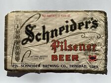 Ph. Cerveza Schneider Pilsener 11 oz 1940 segunda mano  Embacar hacia Argentina