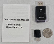 Usado, Mini adaptador sem fio CarPlay plug & play baixa latência converter com fio USB-A USB-C comprar usado  Enviando para Brazil