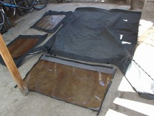 97 Jeep Wrangler capota macia vinil e lona janelas/painéis/peças de dossel comprar usado  Enviando para Brazil